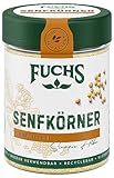 Fuchs Gewürze - Senfkörner gemahlen - für die Zubereitung von Rubs, zum Verfeinern von Suppen und Saucen - natürliche Zutaten - 45 g in wiederverwendbarer, recyclebarer Dose