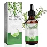 Rosmarinöl Haare, Rosemary Oil for Hair Growth, Naturreines Rosmarin Öl Reduzieren Sie Haarausfall, Rosmarin-Pflegeöl für Stimuliert das Haarwachstum, Ätherisches Rosmarinöl die Pflege der Haare