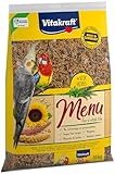 Vitakraft Menü 10kg, Hauptfutter für Großsittiche, mit Vitaminen, mit Immun Aktiv Komplex und Kräutern (1x 10kg)