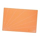 OSALADI Doppelseitige Schneidematte Oranger Gravurkunst Bastelmatte Selbstheilend Kratzschutz für DIY Handwerk und Papierarbeiten