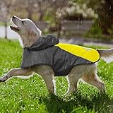 Kpuplol Hunderegenmantel, Regenmantel Hund Wasserdicht, Hundemantel Regenjacke mit Kapuze und Reflex Streifen,Hundejacke Ultraleicht Atmungsaktiv Für Kleiner/Mittlerer/Großer Hunde Outdoor Wandern