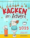 Kacken im Advent: 24 Rätsel für die Weihnachtszeit auf dem Klo | Adventskalender mit 24 verschiedenen Denksportaufgaben für besinnliche Momente auf der Toilette – Das perfekte Geschenk für Männer