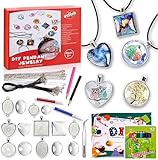 EFO SHM Bastelset Kinder Basteln Ketten Selber Machen Schmuckset Armbänder Anhänger Halsketten für Mädchen Jungs und Erwachsene, Großartig als Geschenk