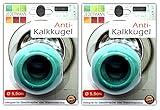 2x Magnetische Anti Kalk Kugel Ø 5,5 cm für Waschmaschine Geschirrspüler Antikalk Ball Waschkugel Wäschekugel