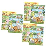 Toyvian 18 Sätze Tierpuzzles aus Papier kinderbeschäftigung knobelspiele für Kinder Educational Toys Puzzlespiel für Kinder Toddler Toys Kindergeburtstagsgeschenk Spielzeug einstellen Baby