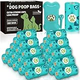 RDDAIPE Hundekotbeutel 520 Stück (26 Rollen) mit Spender, Kotbeutel für Hunde, Hundebeutel Kot, Hundetüten Kotbeutel, Kackbeutel für Hunde Auslaufsicher, Extra Groß, Dick, Leichter Zitronenduft