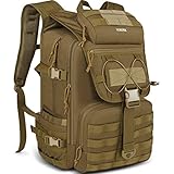 YOREPEK Army Rucksack Herren 50L, Wanderrucksack Military Outdoor Groß Arbeit Bundeswehr Survival Taktischer, Wasserdicht Travel Tactical Assault Backpack für Trekking Camping Reisen Jagd