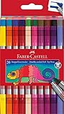 Faber-Castell 151119 - Filzstifte Set 20-teilig, Doppelfasermaler für Kinder und Erwachsene