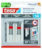 tesa Klebeschraube für Tapeten und Putz (verstellbar, 1kg)