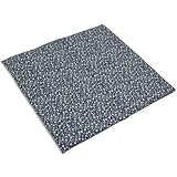 Rapssamenkissen 40x40cm 4-Kammer XXL Bio Stoff Blümchen-blau - Wärmekissen - Körnerkissen
