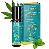 gröeen organic Kopf & Nacken Roll-On 10 ml | Mit 100mg CBD & ätherischen Ölen | Kühlende Wirkung | CBD Gel lockert Verspannungen | Nach der Rezeptur von Prof. Dr. med. Dietrich Grönemeyer