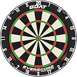 GOAT - Everscore NXT LVL, Madagascar Sisal Dartboard, Zweifellos, Selbstheilend & Minimiert Abpraller