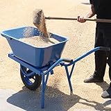 Robuste Schubkarre – All-Terrain-Luftreifen, 100 kg Kapazität, einfache Montage, Gartenwagen für Garten und Schrebergärten