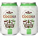 DIET-FOOD Cocosa Coconut Water Kokosnusswasser Sparkling Kokoswasser mit Kohlensäure Herkunftsland Vietnam Ohne Künstliche Zusätze und ohne Zucker 330 Ml (Packung mit 2)