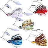 Njord Kalastus Messeneuheit 2023 Premium Chatterbait Set 5 Stück 20g in Köderbox | Krautblinker Shatterbait Chatterbaits Hecht Köder Set Chatterbait Barsch Köder Set Shatter Bait Angel Kunstköder