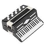 Goick Miniatur Akkordeon-Modell Heimdekoration, 7 cm Holz, Schwarz, Musik, Traditionell
