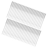 NUOBESTY 50 Stück Teiliges Nähmaschinennadeln aus Stahl für Leder Denim Jeans Heavy Duty Nadeln Kompatibel mit Haushaltsmaschinen für Starke Stoffe Wie Leder und Jeans Zuverlässige