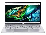 Acer Swift 3 (SF314-511-54V1) Ultrabook/Laptop | 14' FHD Display | Intel Core i5-1135G7 | 8 GB RAM | 512 GB SSD | Intel Iris Xe Graphics | Windows 11 | QWERTZ Tastatur | Silber