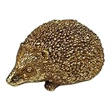 FTWDesign Igel Dekofigur in Gold - Moderne Herbstdeko