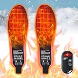 Beheizbare Einlegesohlen,Beheizbare Sohlen 3500 mAh,Beheizte Einlegesohlen,Waschbar Beheizbare Einlegesohlen,Beheizbare Einlegesohlen mit Fernbedieung,für Wandern,Angeln,Arbeiten im Freien