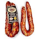 Salsiccia Ricurva calabrese DOP rossa piccante italienische scharfe Salami Chiliwurst G.U. aus Kalabrien Chilisalami (300gr)