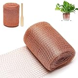 NIEEKRUN Schneckenzaun, 12.7cm x 6m Schneckenschutz Set aus Doppelschicht Kupfernetz - Effektiver Schutz vor Schnecken, Mäusen und Anderen Gartenschädlingen