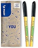 PILOT Permawash, Textilmarker 2er Set (Schwarz)