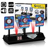 Zielscheibe für Nerf, Score-Zielscheibe mit Ton und automatischer Rückstellung, Schießspielzeug für Nerf N-Strike Elite/Mega/Rival Series, Geschenk für Jungen