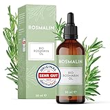 Rosmalin® Rosmarinöl Haare | 100% Bio | Dermatologisch getestet - für Frauen & Männer geeignet - Reine Naturkosmetik für Haare & Kopfhaut - Pflegende Kopfhautbehandlung