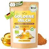 He-Ju Bio Goldene Milch Classic, 150 g = 30 Portionen, Kurkuma Latte Pulver mit Lucuma & einer Prise Pfeffer, Ayurvedisches Ritual, vegan & ohne Zusätze