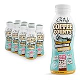 Chiefs Protein Drink (Coffee County) • High Protein Shake mit 25g Protein & BCAA • Low Carb, ohne Zuckerzusatz & laktosefrei • Fitness Eiweiß Drink • 8 x 330ml (inkl. 2€ Pfand)