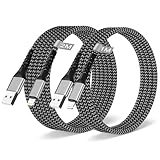 2Pack 1M+2M iPhone Ladekabel Apple MFi Zertifiziert, USB Lightning Kabel Nylon Ladekabel iPhone Schnellladekabel i-Phone Kabel USB Schnellladekabel für i-Phone 14 13 12 11 Pro Max/XS/XR/8/7/6/SE,iPad