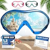 KIDVERSE Taucherbrille Kinder mit Nase - Panorama Tauchmaske Kinder - Geprüfte Schwimmbrille Kinder - Schwimmmaske mit Nase für Mädchen & Jungen - wasserdichte Kindertaucherbrille