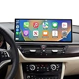 Ninetom Autoradio 12,3-Zoll-Touchscreen mit kabellosem Carplay und Android Auto für 2009-2015 BMW X1-Serie E84 mit CIC-System, unterstützt Mirrorlink, Kamera, Navigation