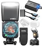 Godox Blitz V480 O Kamera Blitz Speedlite, V480O GN50 Touchscreen Flash, TTL HSS 1/8000s Sync Blitzgeräte, Compatible with Olympus E-M1 III, Pen-F, E-PL8, E-P5 und Panasonic GH4 GX85 LX100 S1 S5 IIX