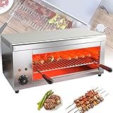 2000 W kommerzieller Broiler, genaue Temperaturregelung 50-300 °C, höhenverstellbar, geeignet für Wandmontage oder Arbeitsplatte