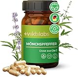 VIKTILABS© - Mönchspfeffer hochdosiert Kapseln - 180 Kapseln je 10 mg Mönchspfefferextrakt (4:1) | 6-Monatsvorrat | Vegan | Gluten- und Laktosefrei | Ohne künstliche Zusätze (3er Pack)