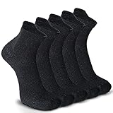 5 Paar Kompressionssocken Sportsocken Laufsocken für Herren & Damen Münner Leichtgewicht Kompressionsstrümpfe Funktionssocken Sneaker Socken (as3, alpha, l, regular, regular, Schwarz)