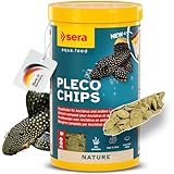 sera Pleco Chips 1.000 ml (380 g) | Wels Futtertabletten Chips für gesunde Bodenfische | Welsfutter Aquarium mit hoher Futterverwertbarkeit | Wels Futter | Fischfutter Aquarium Made in Germany