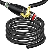 Syphonpumpe, FortCeremy 2m All-Gummi Automobil-Siphonschlauch für Kraftstoff, Öl & Wasserübertragung, Benzin, Bremsflüssigkeit & Öl-Extraktor Siphonschlauchpumpe für Autos, Boote, Aquarien, Tanks