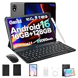 DOOGEE U10 Android 16 AI Tablet 10 Zoll, 16GB +128GB (2TB TF) Tablet mit Tastatur/Stift/Maus/Hülle, 5060mAh, Kinder Tablets PC 1280 * 800 HD+ Widevine L1 Gaming Tablets, 5G WiFi6/ Face ID/3.5mm/Type C