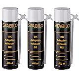 3x Stabilo 2K Adapterschaum B2 400ml | Zargenschaum | Montageschaum | Schnellschaum | PU Schaum | 3 Stück