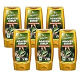 biozentrale Agavensirup | 6 x 350 g Bio Agavendicksaft | Idealer Agaven Sirup | Süßungsmittel und Ahornsirup Alternative | Agavennektar Ersatz