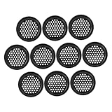 NUOBESTY 10 Stück Teiliges Edelstahl Lüftungsgitter Rund Ventilationsloch für Schrank Schuhschrank Kleiderschrank Einfache Werkzeugfreie Montage Langlebiges Belüftungszubehör für