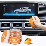 ASFSKY Reinigungsgel Auto Cleaning Gel Schleim Tastatur Reinigung Wiederverwendbar Auto Innenraum Reiniger Tastatur Reinigungsschleim Universeller für PC Laptop Kamera Taschenrechner(orange 160g)