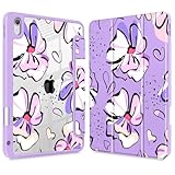 Mektron Schutzhülle für 2025 iPad 11 Zoll (A16-Chip) 11. Generation passend für iPad der 10. Generation 2022, eingebauter Stifthalter mit stoßfester Abdeckung, transparenter Schale + dreifach