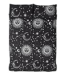 Rapport Home Celestial Bettbezug-Set, Polycotton, Schwarz, 2-teilig, Einzelbett