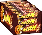 NESTLÉ LION Choco, Knusper-Schokoriegel mit Karamell-Füllung & Crispy Waffel, 24er Pack (24 x 42g)