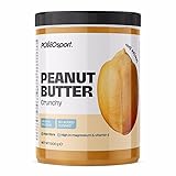 POLLEOsport Proseries Erdnussbutter, 1000 g - 100% natürlich, proteinreich, ohne Zusatzstoffe, hervorragender Geschmack (1000 g, Crunchy)