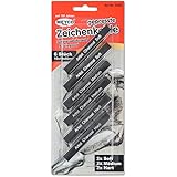 Meyco 6x gepresste Zeichenkohle Soft/Medium/Hart